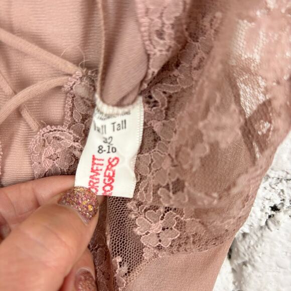 Vintage Formfit Rogers 32 Tall Lace Corset Slip Dress - Picture 8 of 8